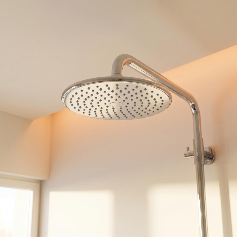 Chrome-plated exposed shower set